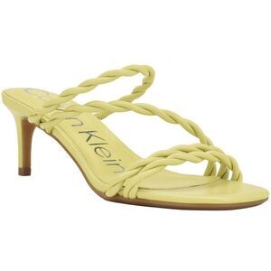 Calvin Klein Women's Sandals Slip on Ileyia Straps  Light Green Size 7.5 M